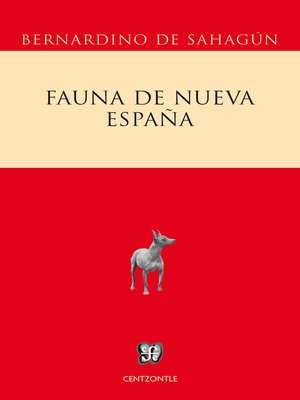 cover image of Fauna de la Nueva España